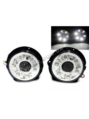 Передние тюнинг фары с led drl на Gelandewagen 